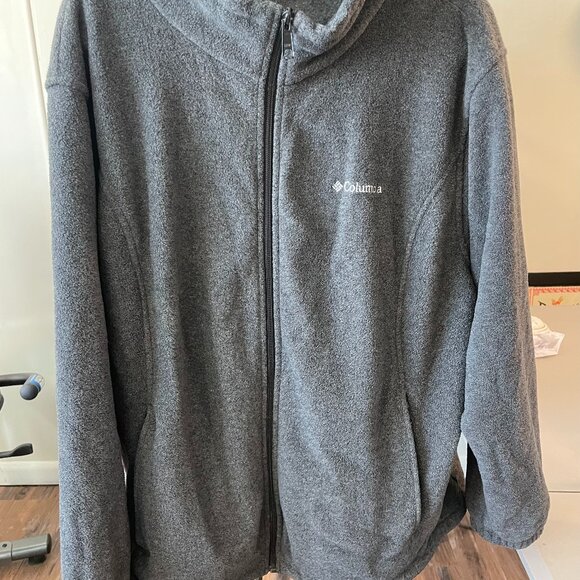 Columbia mens zip up jacket zip XL in grey color - Picture 1 of 3